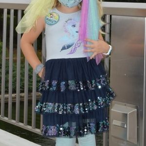 TS12 Flash Sale: Bejeweled Bargains - Disney Frozen / Elsa Dress  - Size 7-8